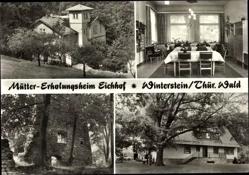 Ak Winterstein Waltershausen in Thüringen, Müttererholungsheim Eichhof, Tagesraum