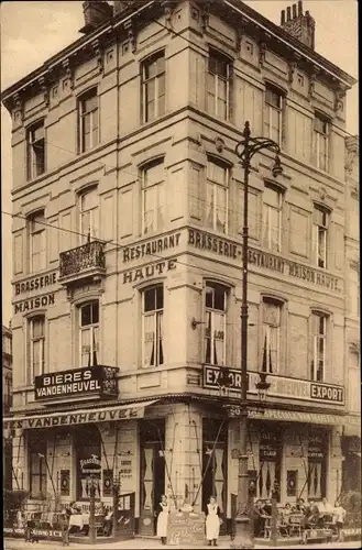 Ak Bruxelles Brüssel, Brasserie Restaurant Maison Haute, Av. Porte de Hal, Rue de Russie