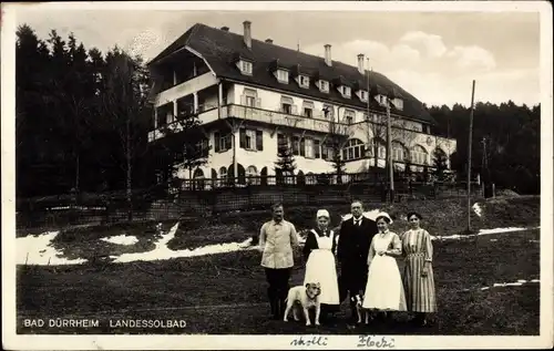 Ak Bad Dürrheim, Blick auf das Landessolbad, Mitarbeiter