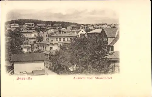 Ak Sassnitz auf Rügen, Aussicht vom Strandhotel