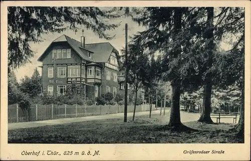 Ak Oberhof im Thüringer Wald, Gräfenrodaer Straße