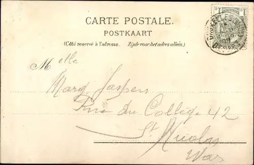 Ak Bruxelles Brüssel, Place de Brouckère, Monument Anspach