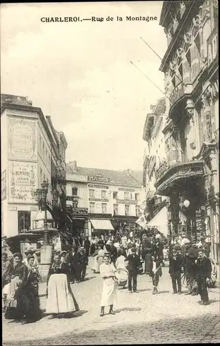 Ak Charleroi Wallonien Hennegau, Rue de la Montagne