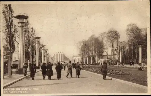 Ak Brüssel, Weltausstellung 1935, Avenue du Centenaire