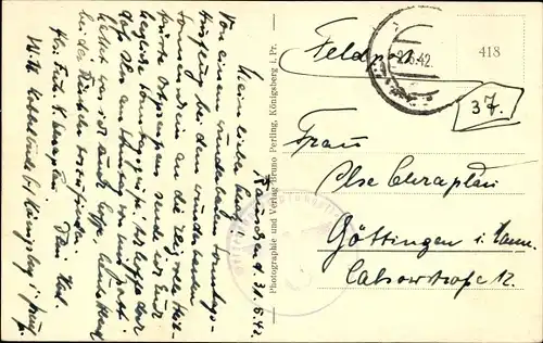 Ak Ostsee Samland Ostpreußen, Steilküste bei Ostseebad Georgenswalde