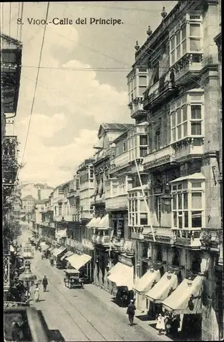 Ak Vigo Galicien Spanien, Calle del Principe
