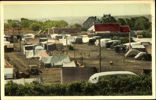 Ak Bredene Westflandern, Campingplatz, Zelte