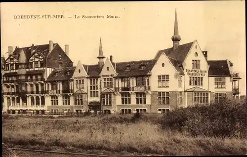 Ak Bredene Breedene Westflandern, La Sanatorium Martin