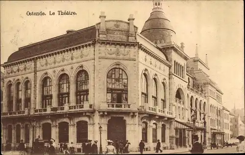 Ak Oostende Ostende Westflandern, Le Theatre