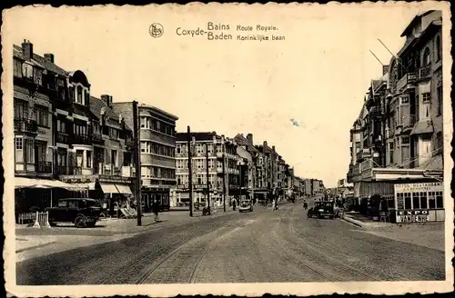 Ak Koksijde Coxyde Bains Westflandern, Route Royale