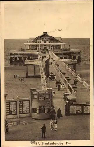 Ak Blankenberghe Blankenberge Westflandern, Pier