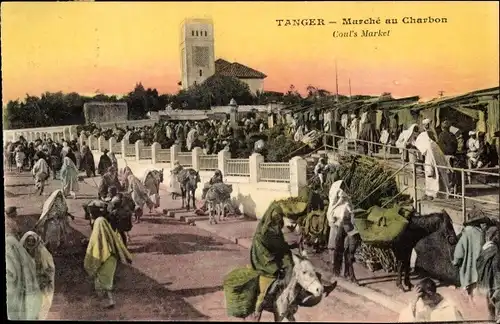 Ak Tanger Marokko, Marché au Charbon