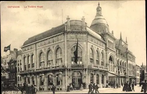 Ak Oostende Ostende Westflandern, Le Theatre Royal