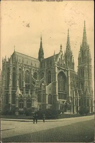Ak Oostende Ostende Westflandern, Kirche
