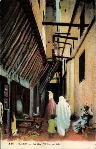 Ak Algier Alger Algerien, La Rue Kleber