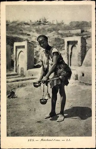 Ak Fès Fez Marokko, Marchand d'eau