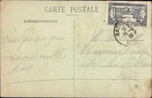 Ak Marokko, Scenes et Types Marocains, Un marche indigene