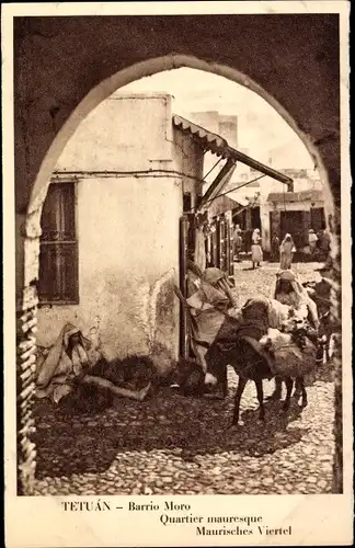 Ak Tetuan Tétouan Marokko, Barrio Moro