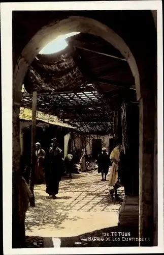 Ak Tetuan Tétouan Marokko, Barrio de los Curtidores