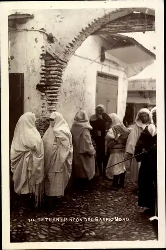 Ak Tetuan Tétouan Marokko, Rincon del Barrio Moro