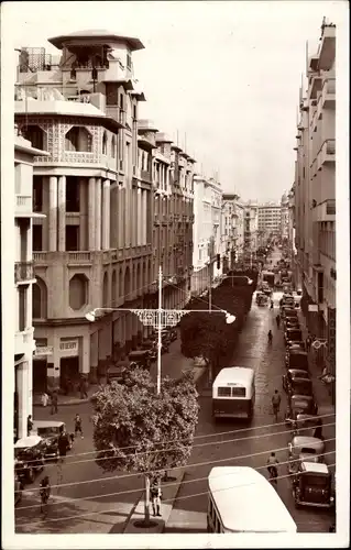 Ak Casablanca Marokko, Boulevard de la Gare, Station Boulevard