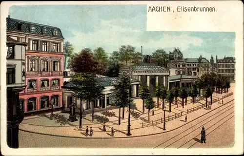 Litho Aachen in Nordrhein Westfalen, Elisenbrunnen