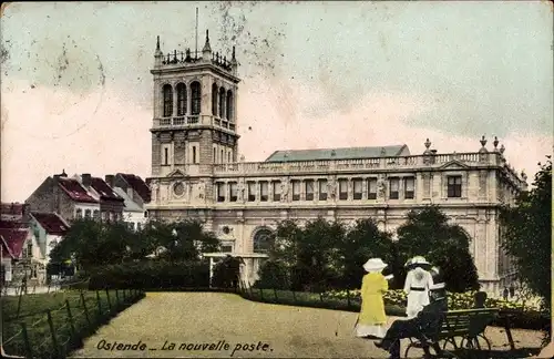 Ak Oostende Ostende Westflandern, La nouvelle poste