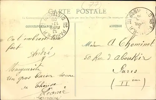 Ak Monthyon Seine et Marne, Rue de la Republique, Buraliste