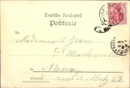 Ak Oberbronn Elsass Bas Rhin, Kloster, Gasthaus