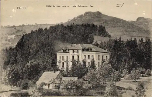 Ak Pairis Orbey Urbeis Elsass Haut Rhin, Hotel Schwarzer See