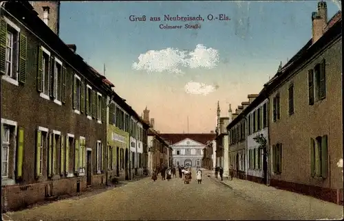Ak Neuf Brisach Neubreisach Elsass Haut Rhin, Colmarer Straße