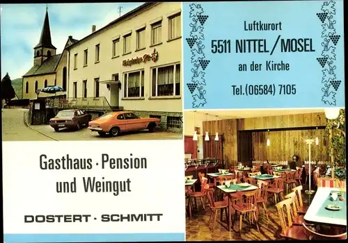 Ak Nittel an der Mosel, Gasthaus Dostert-Schmitt
