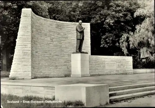 Ak Stralsund in Vorpommern, Ernst Thälmann Gedenkstätte