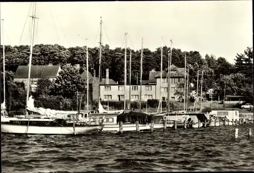 Ak Diensdorf Radlow am Scharmützelsee, Bootshafen