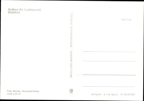 Ak Grabow in Mecklenburg, Partie im Waldbad, Rutsche