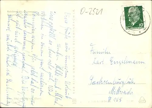 Ak Reinberg Sundhagen in Vorpommern, Bungalows