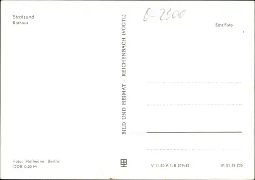 Ak Stralsund in Vorpommern, Rathaus