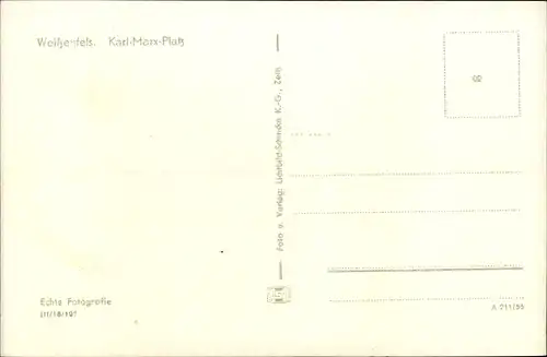 Ak Weißenfels an der Saale, Karl-Marx-Platz