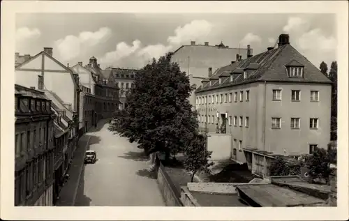 Ak Reichenbach im Vogtland, Roßplatz mit Stadtbad