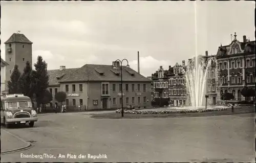 Ak Eisenberg in Thüringen, Am Platz der Republik