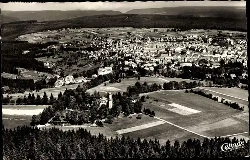 Ak Freudenstadt im Nordschwarzwald, Fliegeraufnahme vom Ort
