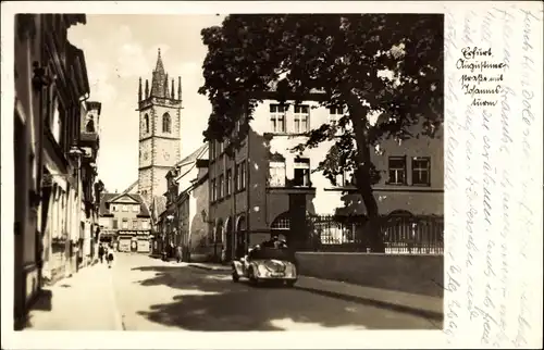 Ak Erfurt in Thüringen, Augustinerstraße mit Johannesturm