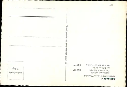 Ak Der Sänger Ralf Bendix mit Hut, Spanische Hochzeit