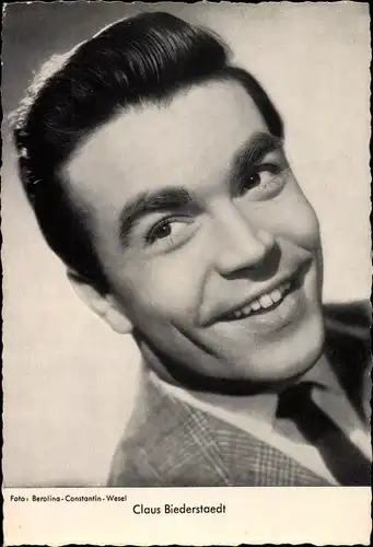 Ak Schauspieler Claus Biederstaedt, Portrait