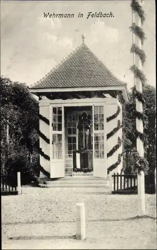 Ak Feldbach Steiermark, Wehrmann, Kriegswahrzeichen