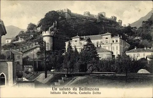 Ak Bellinzona Kanton Tessin, Istituto Santa Maria, Castello Svitto