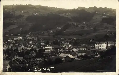 Foto Ak Ebnat Kappel Kanton St. Gallen, Blick auf den Ort