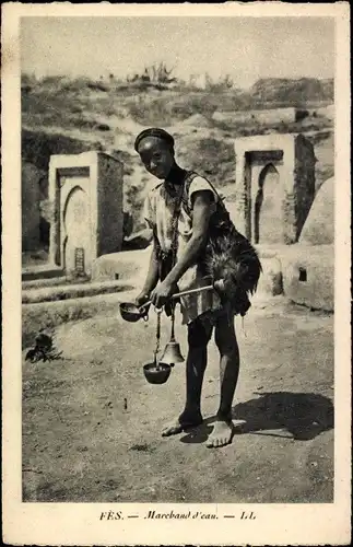 Ak Fès Fez Marokko, Marchand d'eau