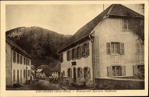 Ak Kirchberg Haut-Rhin, Restaurant Epicerie Soehnlen