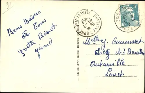 Ak Bruyères le Châtel Essonne, Chateau du Rué